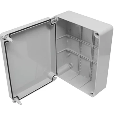 Image of 240mm Junction Box Sturdy Waterproof to IP56 Plastic Adaptable Enclosure and Screws Indoor/Outdoor