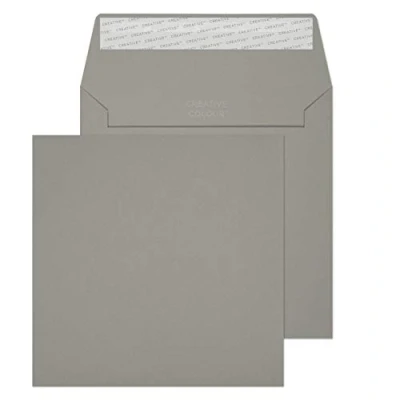 Image of Creative Wallet Peel and Seal Storm Grey 155X155 120GSM Box of 500