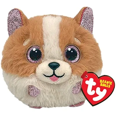 Image of TY Tanner Dog Beanie Balls 3 Inches Baby Soft Plush Toy Collectible Cuddly Fabric Teddy
