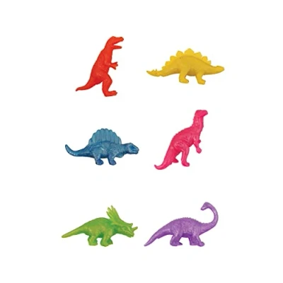 Image of HENBRANDT 12x Mini Stretchy Dinosaurs Assorted Colours and Designs Dino Stretchies Sensory Fidget Toys Kids Birthday Party Favour Loot Bag Filler Classroom Prize Lucky Dip for Boys Girls