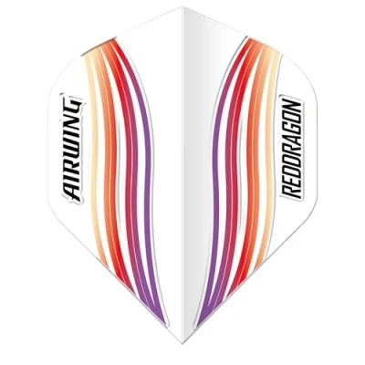 Image of Red DRAGON Airwing Unique Moulded Wave Standard Dart Flights 1 Set Per Pack (3 in total)