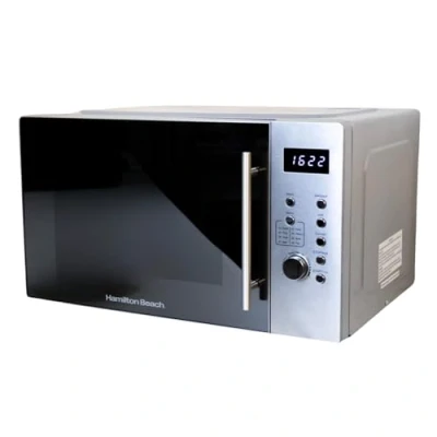 Image of Hamilton Beach 30L Combination Microwave with Grill, 8 Presets, Defrost Function, Multi Functional Cooking, 5 Power Settings, Grill Rack HB30LS01, Silver
