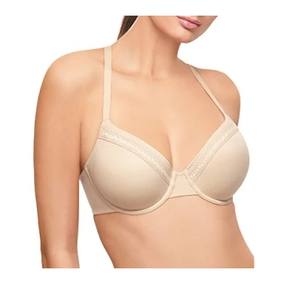 Image of Wacoal Women&#039;s Perfect Primer Convertible Underwire T Shirt Bra Molded, Sand, 34E