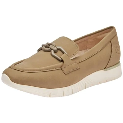 Image of bugatti Women&#039;s 435 aik60 Loafer, hellgr&amp;uumln, 7.5 UK