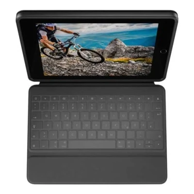 Image of Logitech Rugged Folio for iPad (10th generation) Protective Keyboard Case with Smart Connector and Durable Spill Proof German Layout