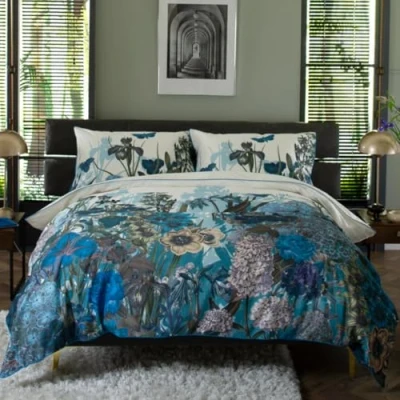Image of The Lyndon Company Tivoli Blue Duvet Set King