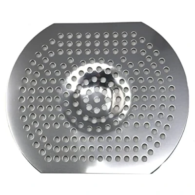 Image of fiXte Large Stainless Steel Basin Sink Strainer Unblock Drains Food Wastage Hair Trap Kitchen Bathroom WC, 14cm x 11.5cm (FXT68641)
