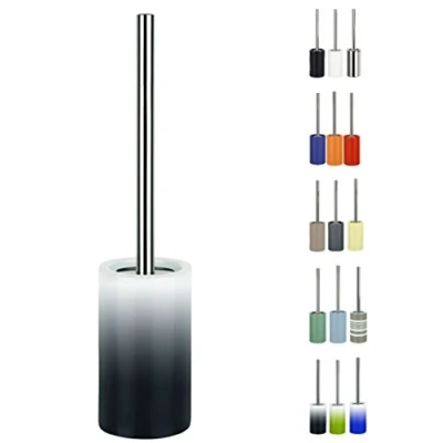 Image of Spirella Tube Gradient Navy Toilet Brush, Blue/White