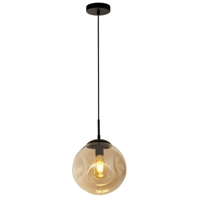 Image of Punch Pendant Black, Champagne Punched Glass