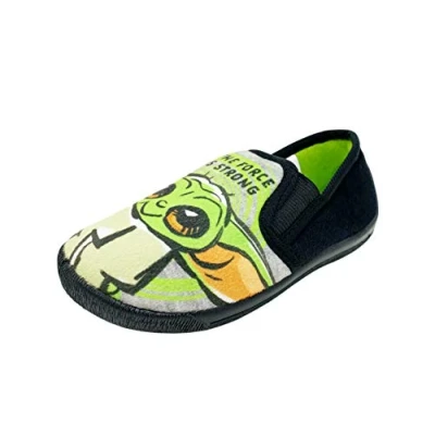 Image of Star Wars Boys Kids Baby Yoda Mandalorian Slippers (Numeric_10) Green