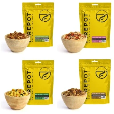 Image of Firepot Vegan Ration Expedition Pack Silver (4 Meal) Healthy Dehydrated Food