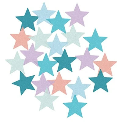 Image of Amscan 9914389 Mermaid Tales Kids Birthday Party Table Stars Confetti Scatters 10g