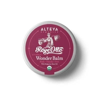 Image of Alteya Organic Wonder Balm Rose 90g USDA Certified Pure Natural Treatment for Body, Hands and Feet Based on Therapeutic Grade Bulgarian Otto Essential Oil (Rosa Damascena)