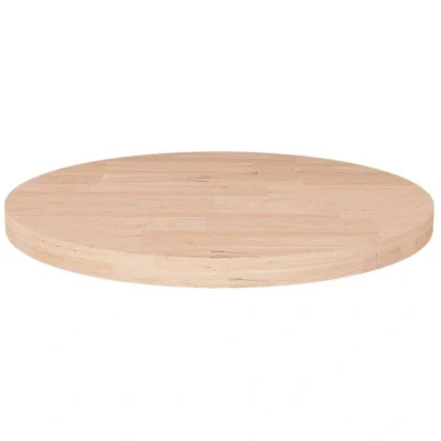 Image of vidaXL Round Table Top Ø40x2,5 cm Untreated Solid Wood Oak