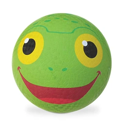Image of Melissa &amp; Doug Sunny Patch Froggy Classic Rubber Kickball Sold DEFLATED