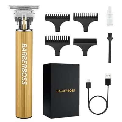 Image of BarberBoss Professional Beard Trimmer Men &amp; Hair Clippers Men: for Haircut, Precision Detail QR 2069