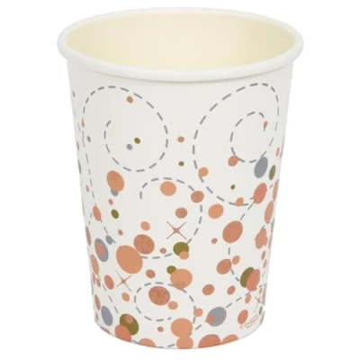 Image of Oaktree Sparkling Fizz Rose Gold 9oz/266ml Cups 8pcs