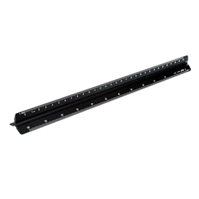 Image of Hagsnec Architectural Ruler 30 cm Triangular 1:20, 1:25, 1:50, 1:75, 1:100, 1:125 for Architects