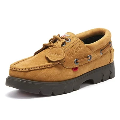 Image of Kickers Lennon Mens Tan Boat Shoes UK 7 / EU 41