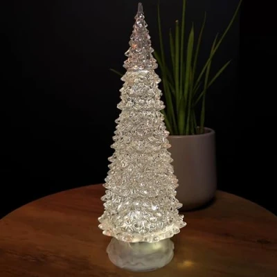 Image of Samuel ALEXANDER 30cm Dual Power LED Water Spinner Christmas Tree With Warm White LEDs