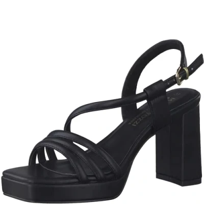 Image of MARCO TOZZI Women&#039; 2 88305 20 Heeled Sandal, Black, 6 UK