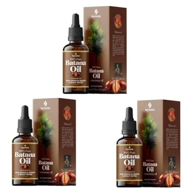 Image of Keyoma Batana Oil, Oil for Hair Growth, Hair, 100% Pure &amp; Rosemary (3PCS)