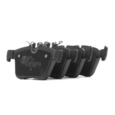 Image of 0004203602, 0004208200, 0004208603, 0004209403, 0084201320 Brake pad set FEBI BILSTEIN 16989 Rear Axle prepared for wear indicator