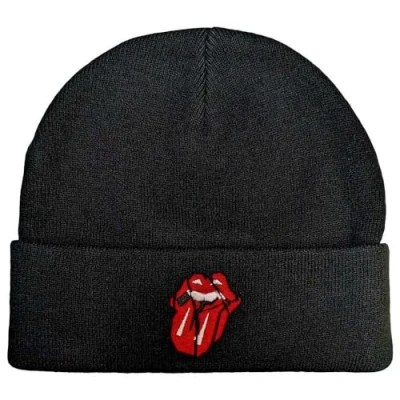 Image of The Rolling Stones Hackney Diamonds Shards Beanie Hat One Size Black