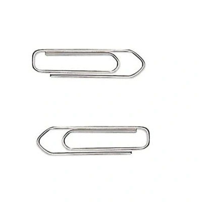 Image of Whitecroft Essentials 30541 22 mm Small Lipped Paper Clip (Pack of 100)