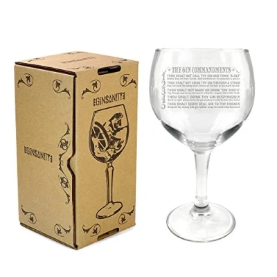 Image of Ginsanity 22oz (645ml) Gin Balloon Glass Cocktail (Gin Commandments)