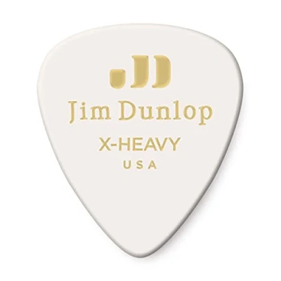 Image of Jim Dunlop 483P01XH Classic Guitar Pick Player Pack White (Pack of 12)