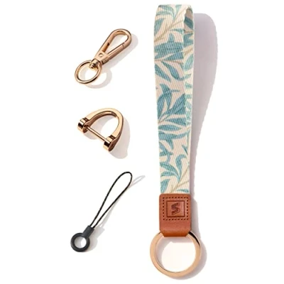 Image of SENLLY Wristlet Lanyard Strap for Keys, Original Pattern Design Wrist Keychain Holder