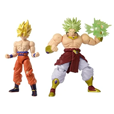Image of Dragon Ball Super Stars Battle Pack Saiyan Goku (Battle Damage Ver.) vs Broly Action Figure (37168)