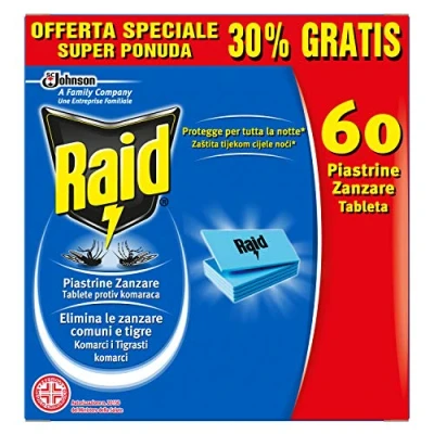 Image of Raid, Mosquito Refills, 60 Pieces.