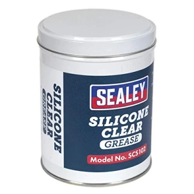 Image of Sealey Silicone Clear Grease 500g Tin