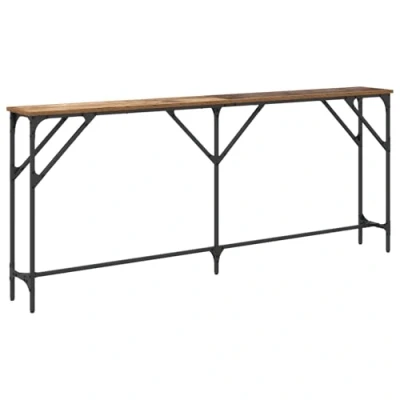Image of vidaXL Console Table 180 x 23 75 cm Antique Wood