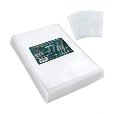 Image of EXNIMA, 800 Sacchetti Sottovuoto per Alimenti, Sacchi Golfrato Buste Sotoovuoto Conservazione Materials Plastico, Sous Vide, Senza BPA, Misure 28 x 40 cm.