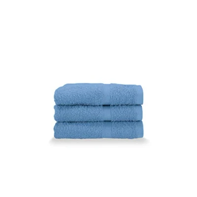 Image of Gabel Guest Towels, Pure Cotton Hydrophilic Sponge, 40 x 60 cm, Bluette, Set of 3