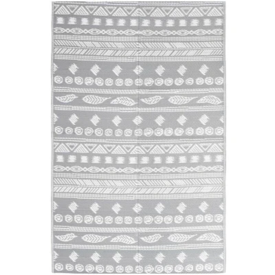 Image of vidaXL Outdoor Rug ARAKIL Grey 160x230 cm PP