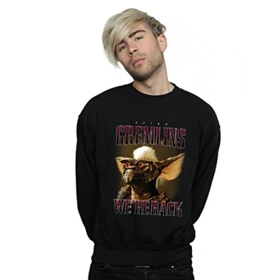 Image of Absolute Cult Gremlins Men&#039;s We&#039;re Back Montage Sweatshirt Black Small