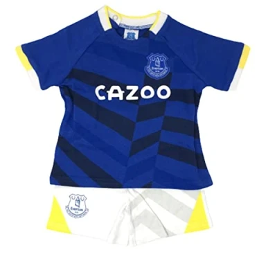 Image of EFC Everton FC Baby/Toddler T Shirt &amp; Shorts Set (18 23 Months) Blue, White