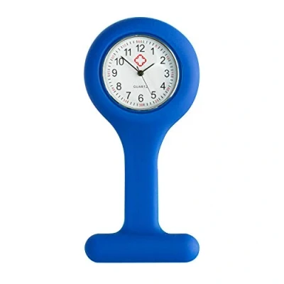Image of TRIXES Silicone Nurse Fob Watch with Brooch Navy Blue