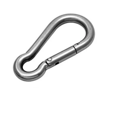 Image of Premier Fittings Direct 316 Stainless Steel Carabiner Spring Snap Hooks 40mm, 50mm, 60mm, 70mm, 80mm, 100mm, 120mm &amp; 140mm (100mm)
