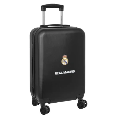 Image of Real Madrid 2nd Team 23/24 Cabin Trolley 20 Inches, Suitcase with Wheels, Security Lock, Lightweight Suitcase, 34.5 x 55 cm, Navy Blue, Navy, Estándar, Casual
