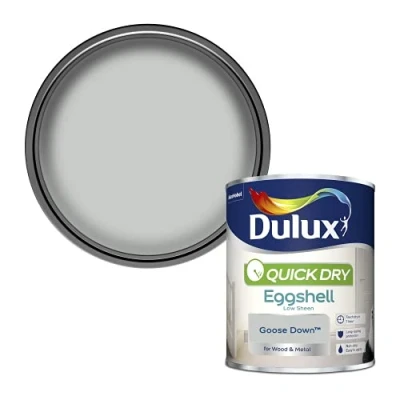 Image of Dulux 5358159 Quick Dry Eggshell Paint Goose Down 750ML