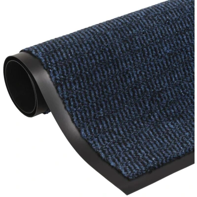 Image of vidaXL Dust Control Mats 2 pcs Rectangular Tufted 60x90 cm Blue