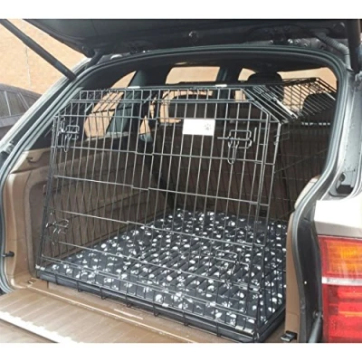 Image of Arrow Pet WORLD UK Compatible For BMW X5 Dog Puppy sloped Car travel training carrier crate,cage,(Double)