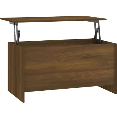 Image of vidaXL Coffee Table Brown Oak 102x55.5x52.5 cm Engineered Wood