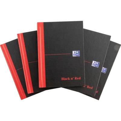 Image of Black n Red Book Casebound 90gsm Ruled 192pp A6 100080429