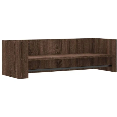 Image of vidaXL Wall Shelf Brown Oak 100x35x30.5 cm Engineered Wood